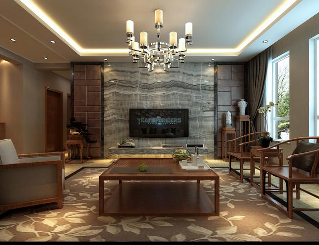 新中式风格 客厅图片来自沈阳柏高建筑装饰工程在新中式风格